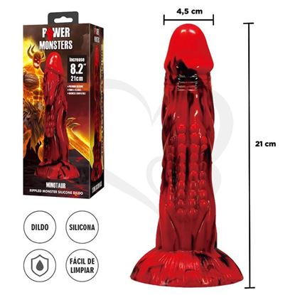 Monster dildo de silicona con sopapa